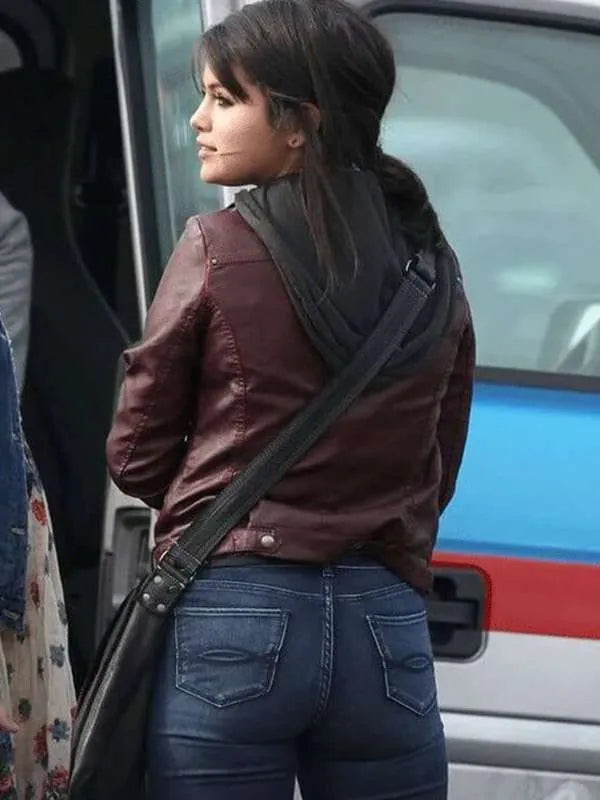 Selena Gomez The Fundamentals of Caring Maroon Jacket USA Jackets