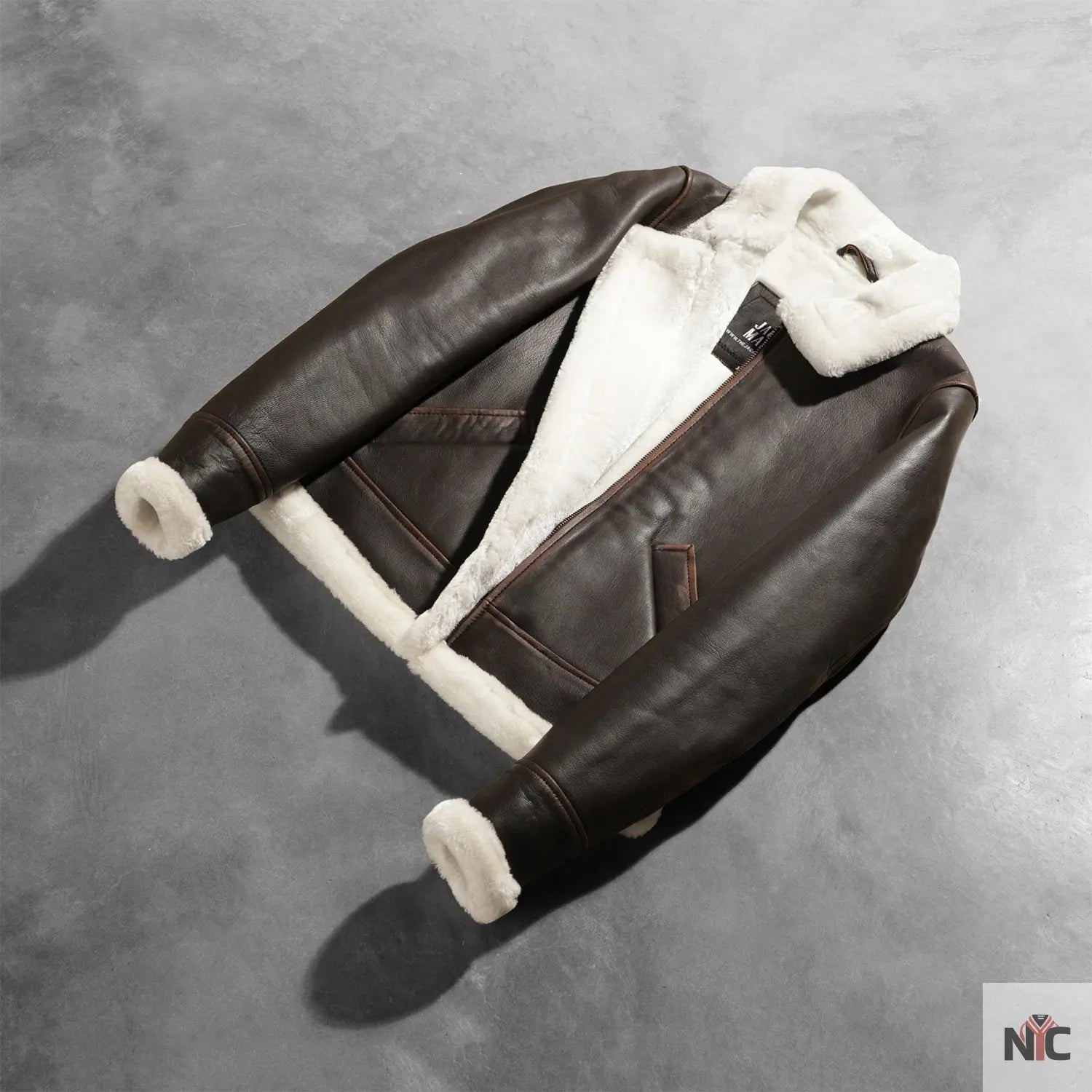 Sherilyn B-3 Brown Leather Bomber Jacket USA Jackets