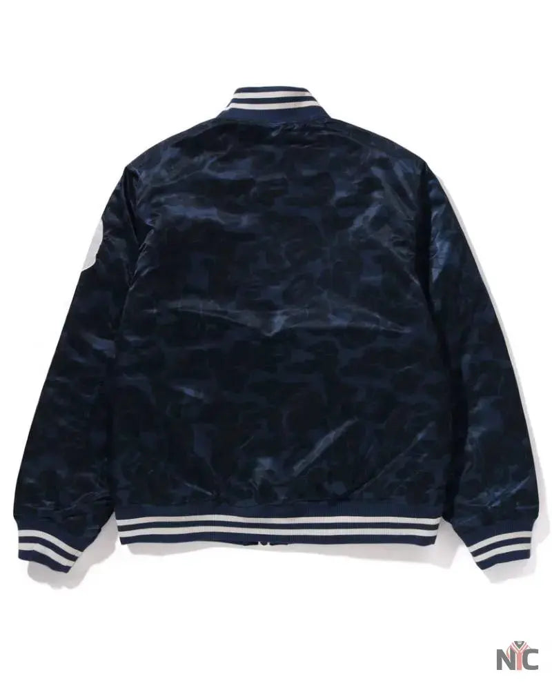 Solid Camo NYC Logo Nylon Varsity Jacket USA Jackets