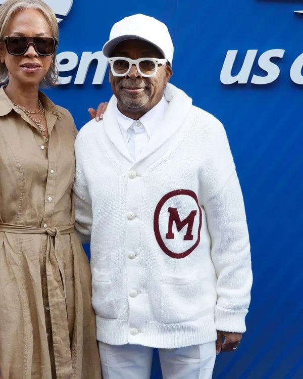 Spike Lee 2025 US Open Tennis Championships White Cardigan USA Jackets