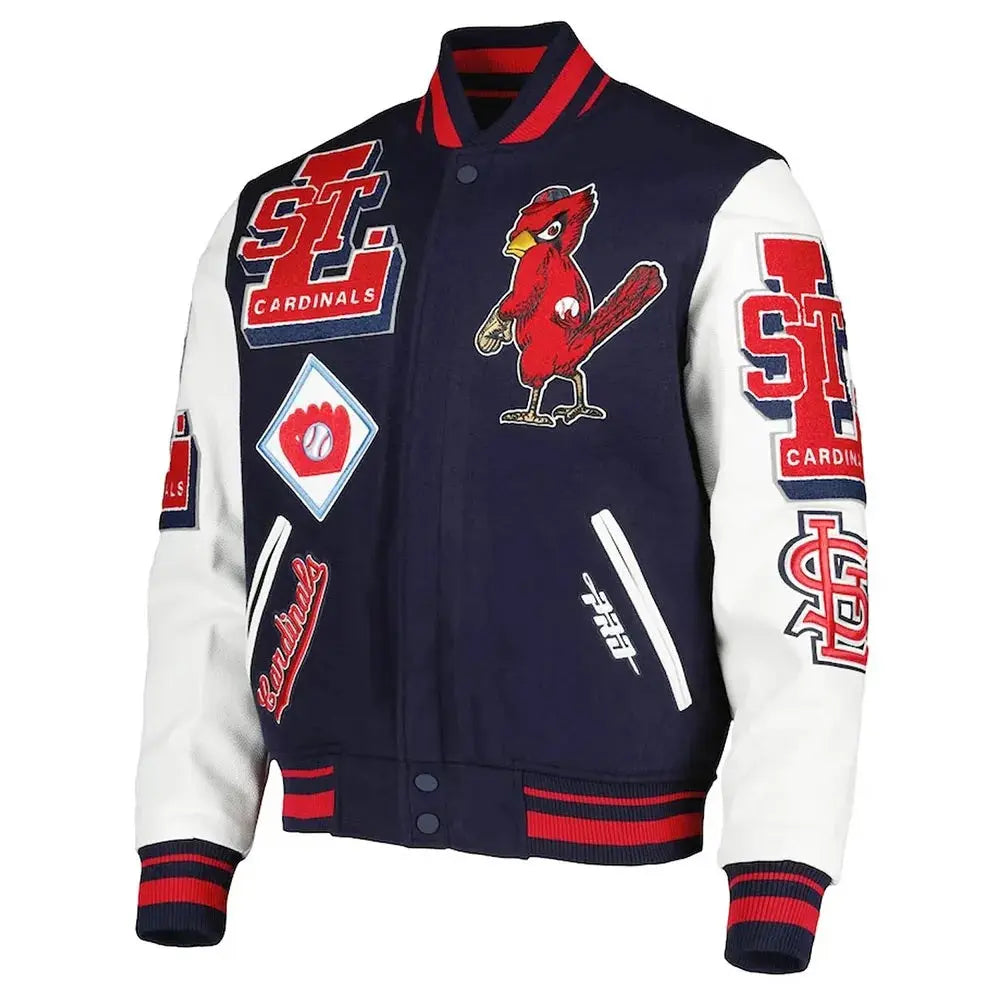 St Louis Cardinals Mash Up Varsity Jacket USA Jackets