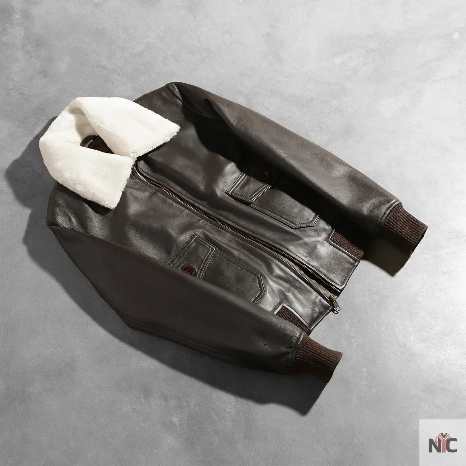Stella G-1 Brown Leather Bomber Jacket USA Jackets