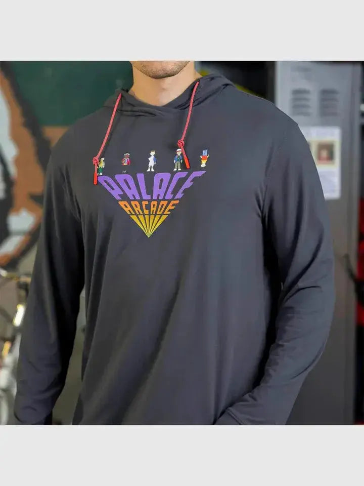 Stranger Things Palace Arcade Soft Stretch Hoodie USA Jackets