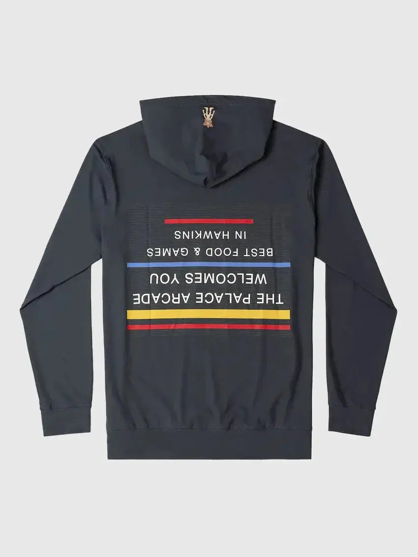 Stranger Things Palace Arcade Soft Stretch Hoodie USA Jackets