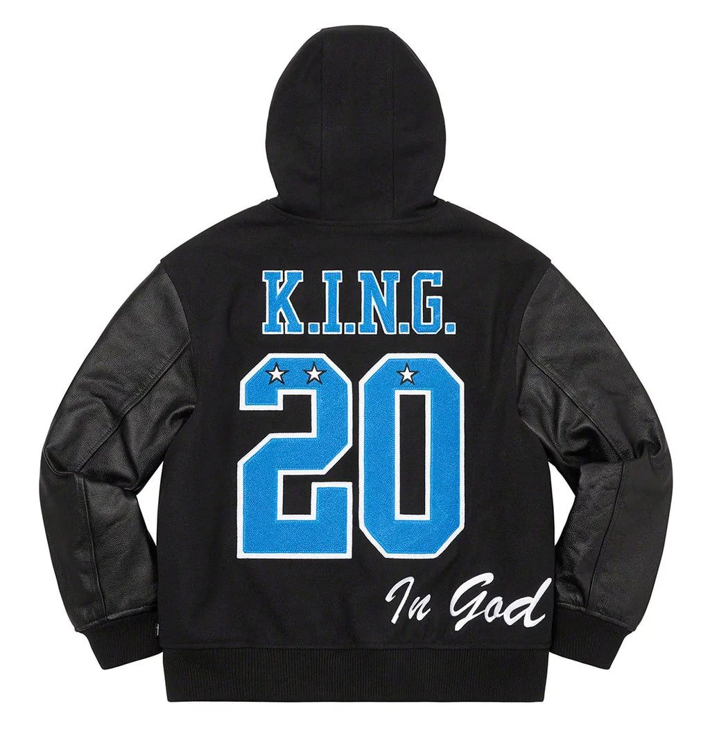 Supreme King Hooded Varsity Jacket USA Jackets