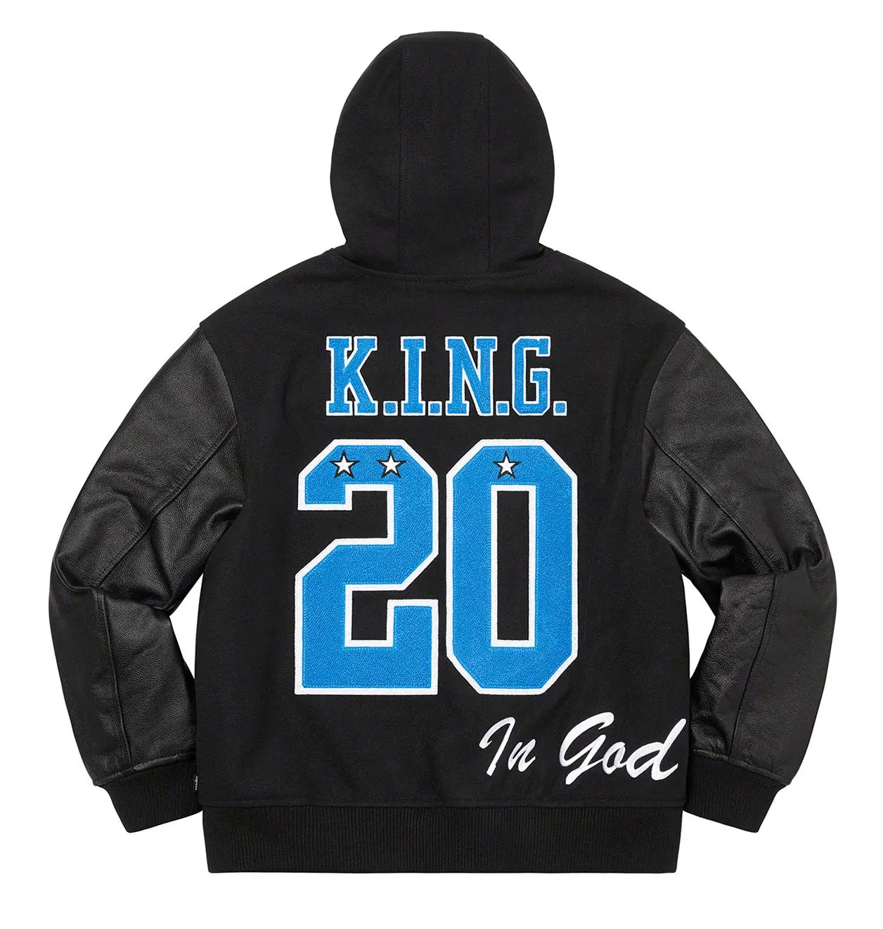 Supreme King Hooded Varsity Jacket USA Jackets