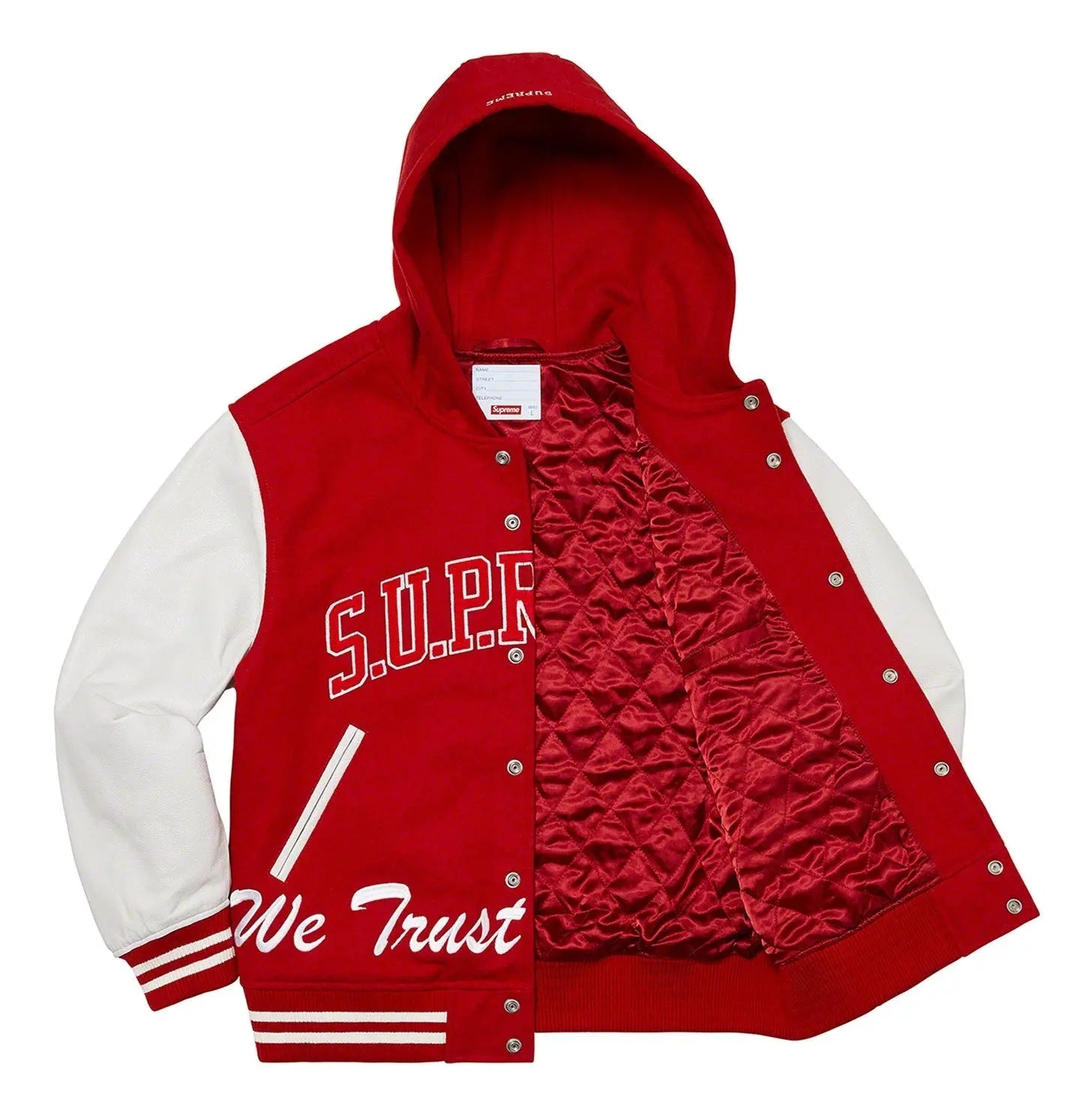 Supreme King Hooded Varsity Jacket USA Jackets