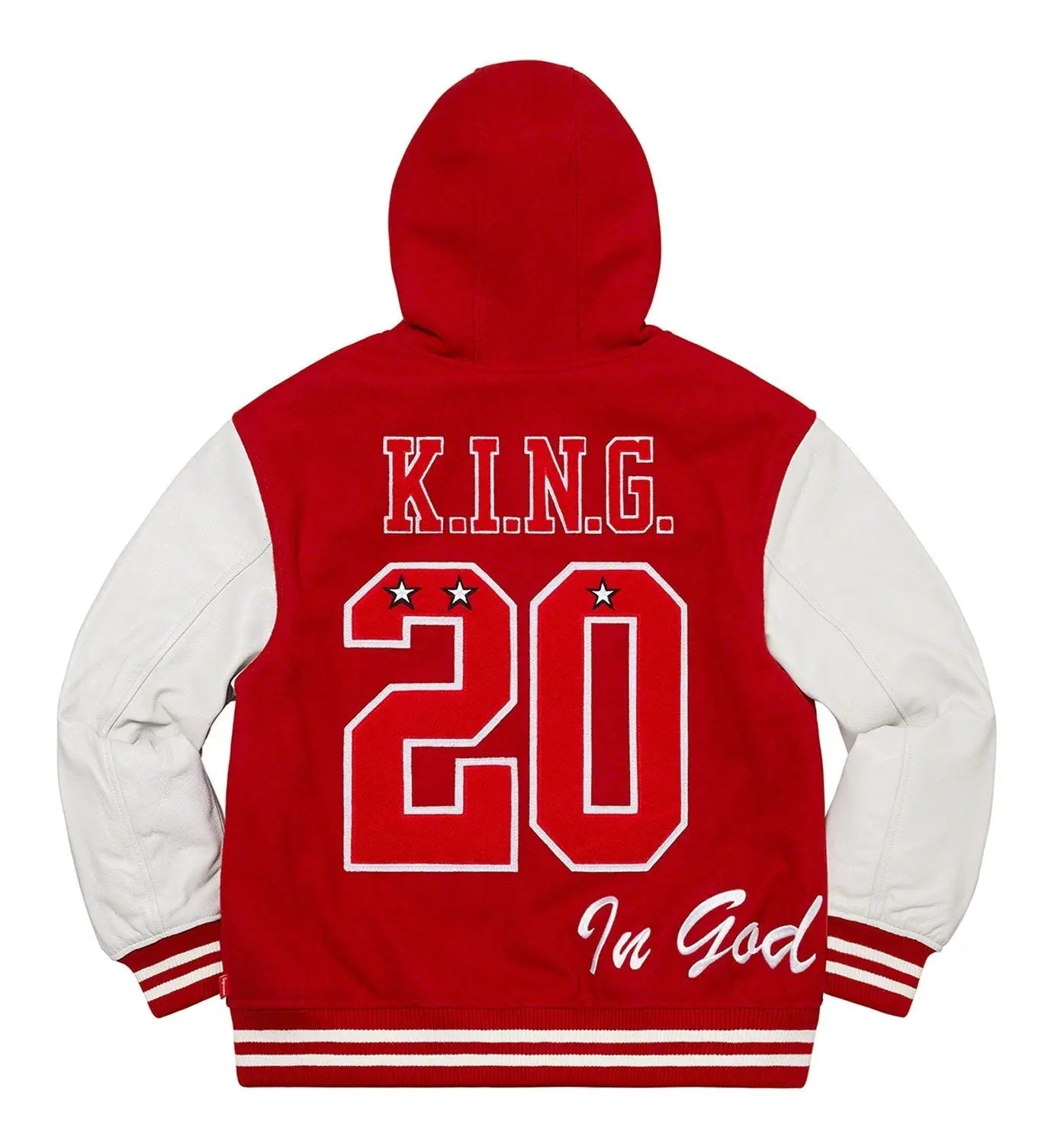 Supreme King Hooded Varsity Jacket USA Jackets
