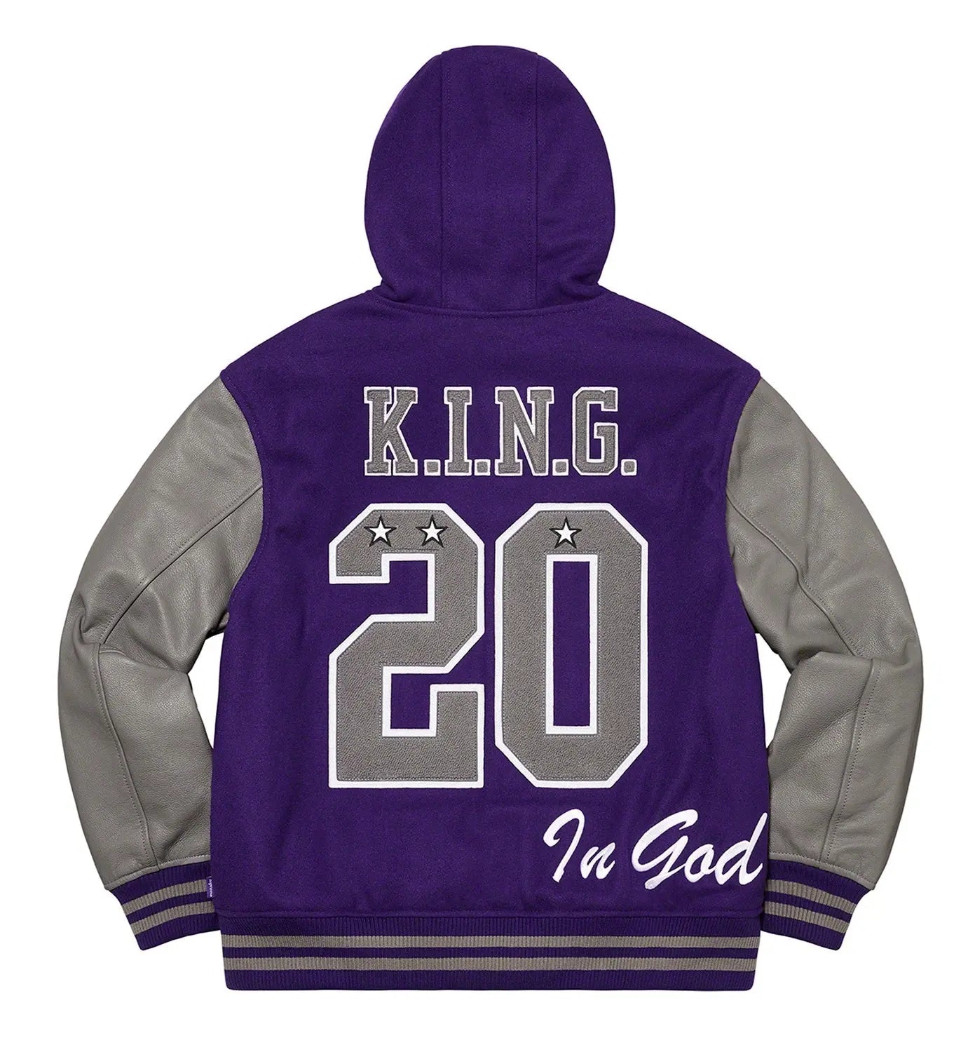 Supreme King Hooded Varsity Jacket USA Jackets