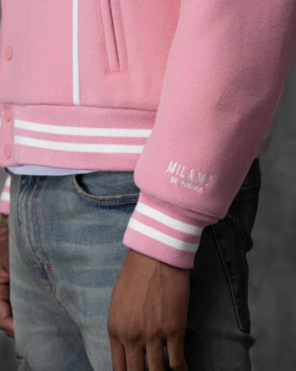 Caught In The Act Double Life Tamar Braxton Pink Varsity Jacket USA Jackets
