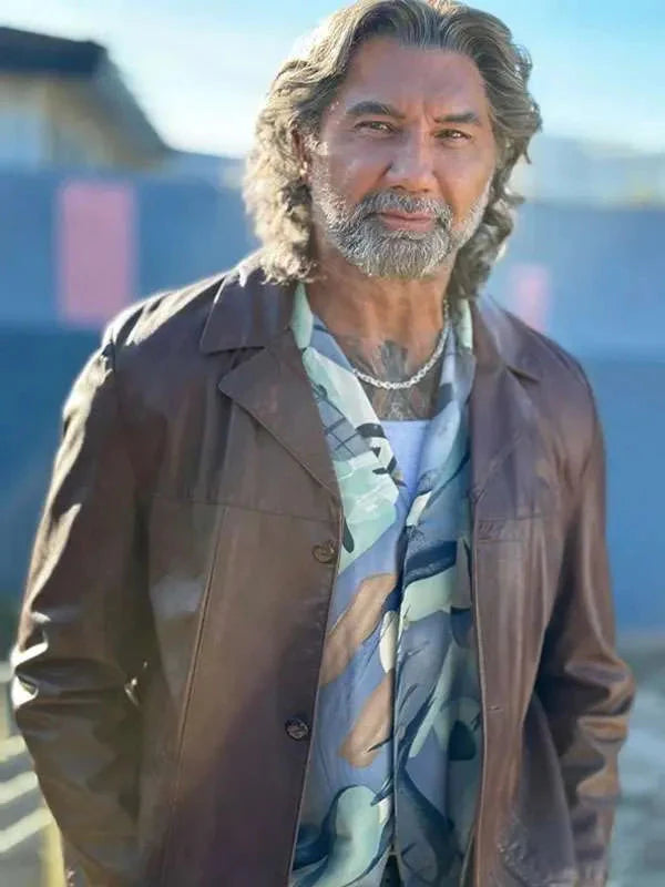 Dave Bautista The Last Showgirl Brown Leather Jacket USA Jackets