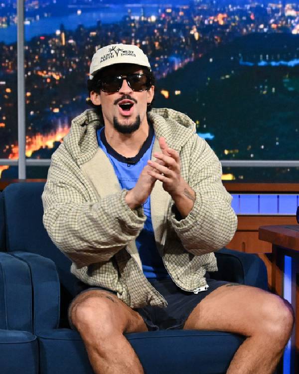 The Late Show with Stephen Colbert Happy Gilmore 2 Bad Bunny Hooded Jacket USA Jackets