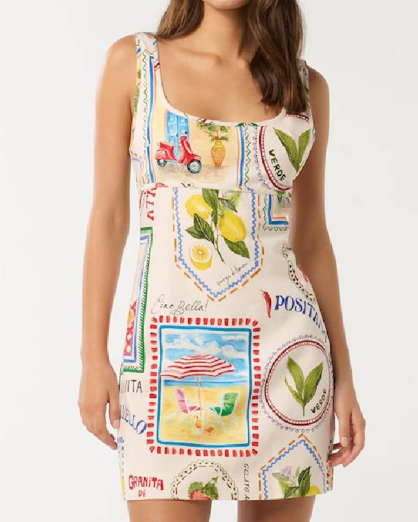 The Bold and the Beautiful Laneya Grace Printed Mini Dress USA Jackets