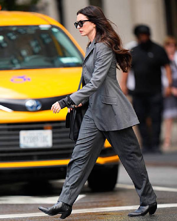 The Devil Wears Prada 2 Anne Hathaway Grey Coat USA Jackets