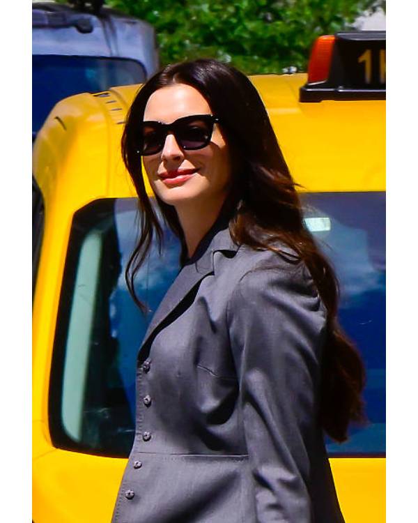 The Devil Wears Prada 2 Anne Hathaway Grey Coat USA Jackets