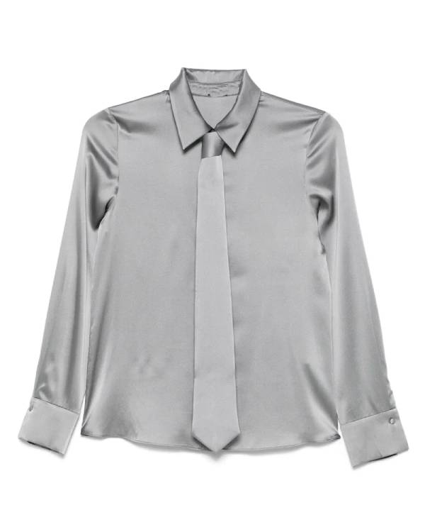 The Young and the Restless Victoria Newman Grey Shirt With Neck Tie USA Jackets