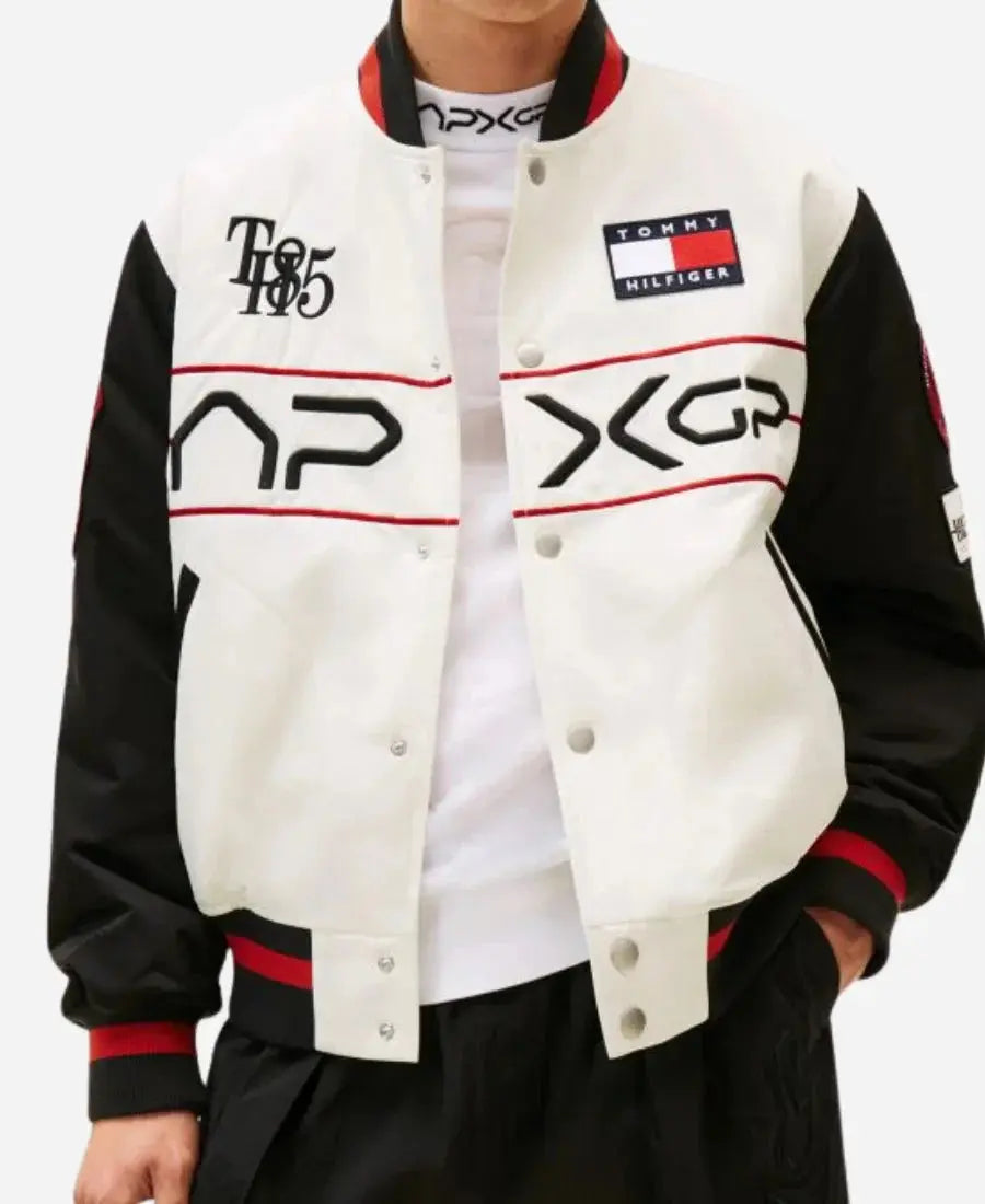 Tommy Hilfiger F1 Movie Racing Varsity Jacket USA Jackets