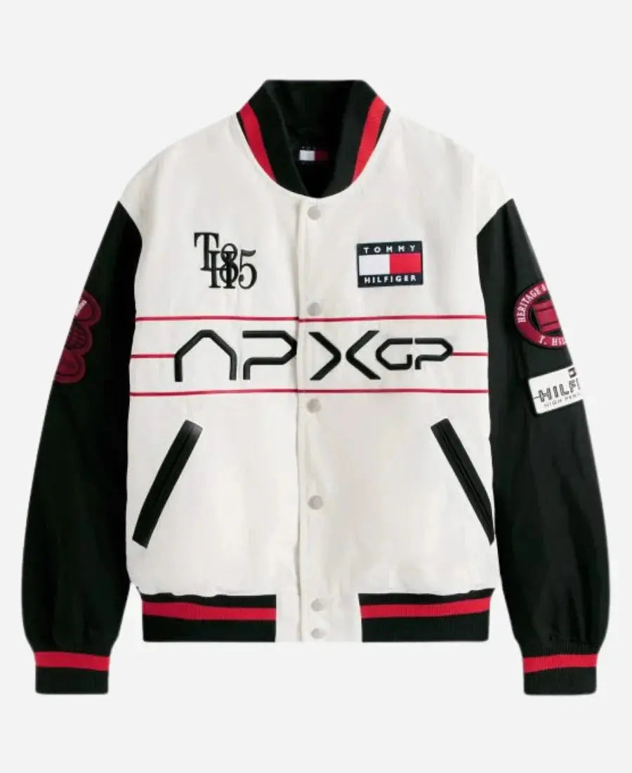 Tommy Hilfiger F1 Movie Racing Varsity Jacket USA Jackets