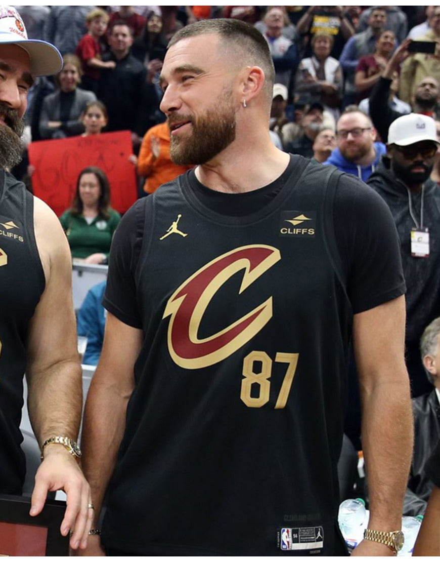Travis Kelce Cleveland Cavaliers 87 Jersey USA Jackets