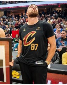 Travis Kelce Cleveland Cavaliers 87 Jersey USA Jackets