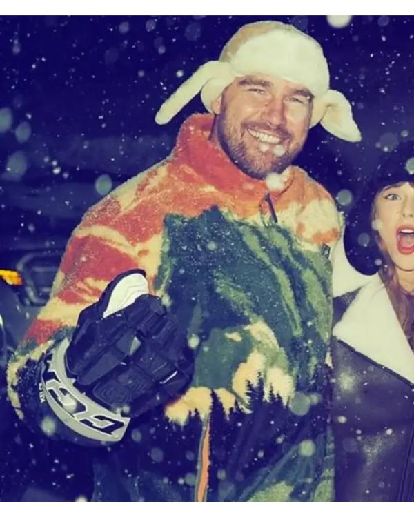 Travis Kelce Pinehurst Sherpa Jacket USA Jackets