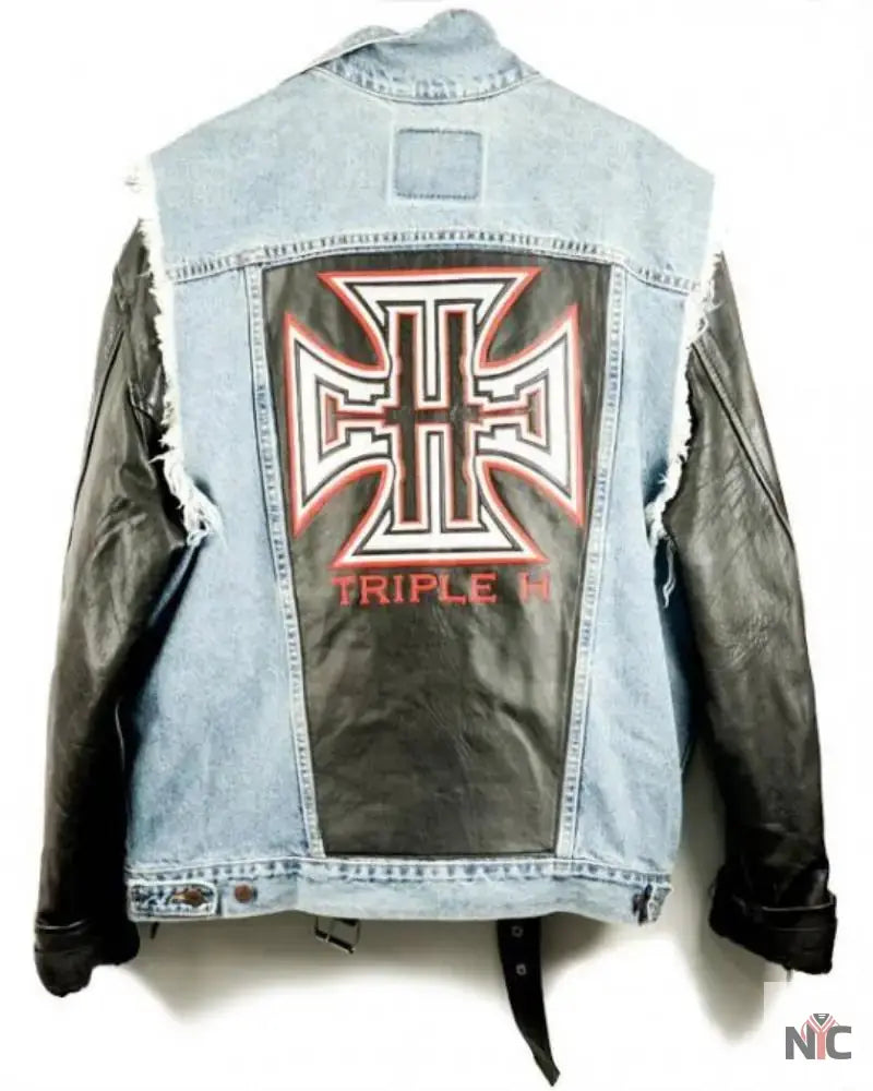 Triple H Denim Leather Jacket USA Jackets