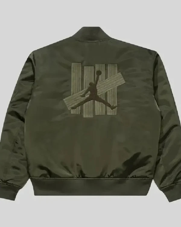 UNDEFEATED X Jordan Khaki Green Bomber Jacket USA Jackets