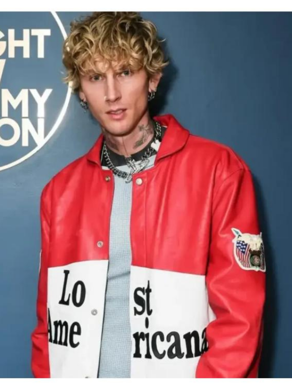 The Tonight Show MGK Lost Americana Red Jacket USA Jackets