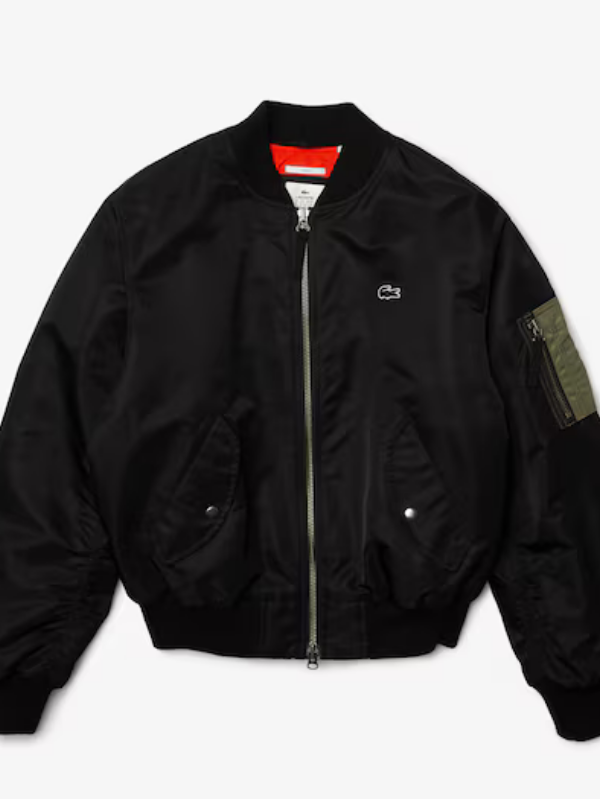 Unisex LIVE Oversized Contrast Bomber Jacket USA Jackets