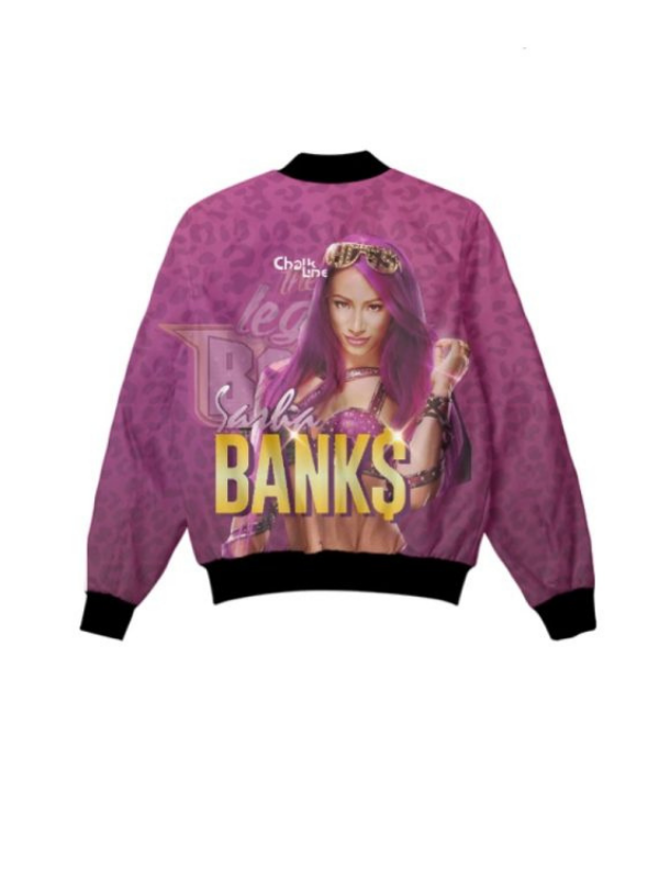Sasha Banks Retro Fanimation WWE Jacket USA Jackets