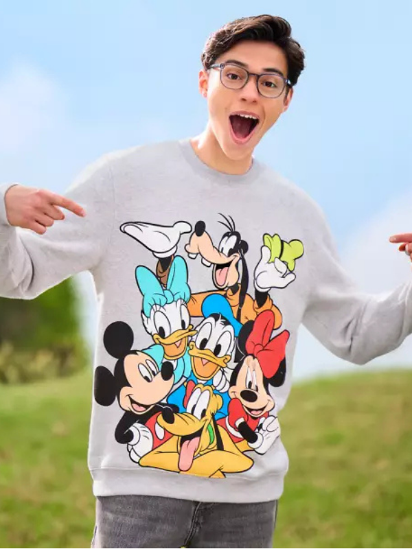 Mickey Mouse and Friends Pullover Sweatshirt for Adults USA Jackets