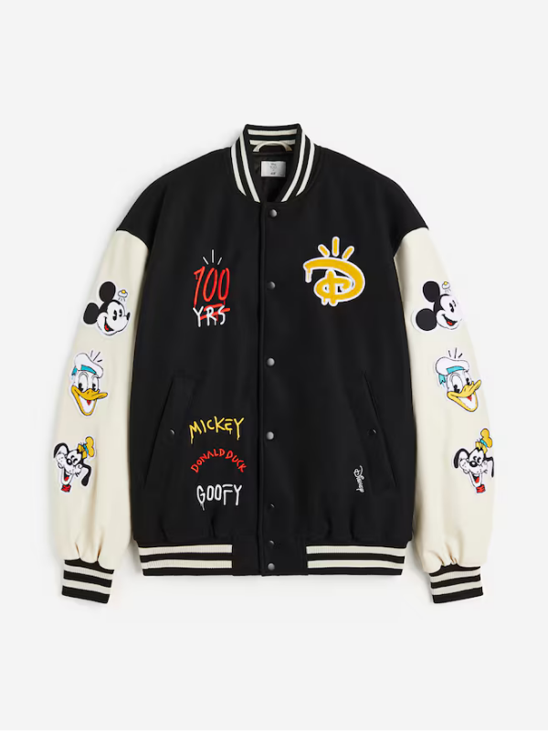 Disney100 Regular Fit Baseball Jacket USA Jackets