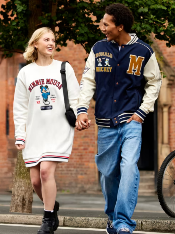 Mickey Mouse and Donald Duck Varsity Jacket For Adults USA Jackets
