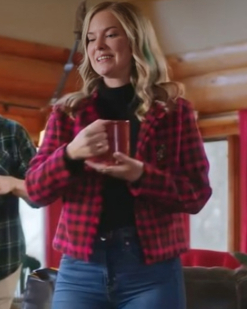 Unwrapping Christmas Olivia’s Reunion 2024 Cindy Busby Plaid Jacket USA Jackets