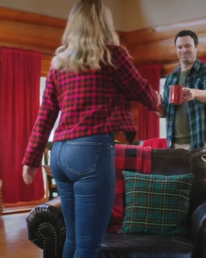 Unwrapping Christmas Olivia’s Reunion 2024 Cindy Busby Plaid Jacket USA Jackets