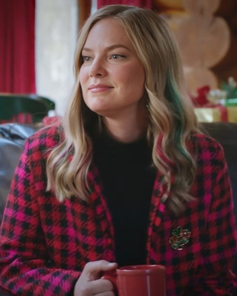 Unwrapping Christmas Olivia’s Reunion 2024 Cindy Busby Plaid Jacket USA Jackets