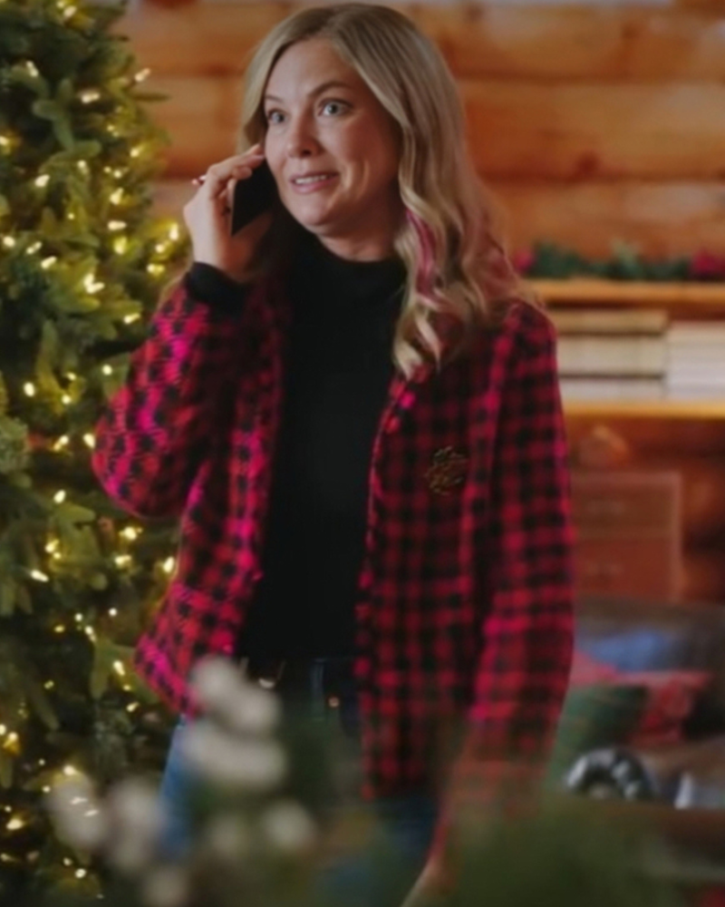 Unwrapping Christmas Olivia’s Reunion 2024 Cindy Busby Plaid Jacket USA Jackets