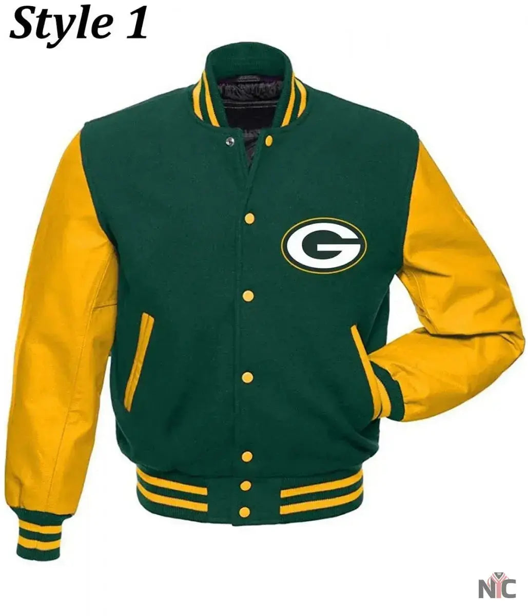 Varsity Green Bay Packers Letterman Jacket USA Jackets