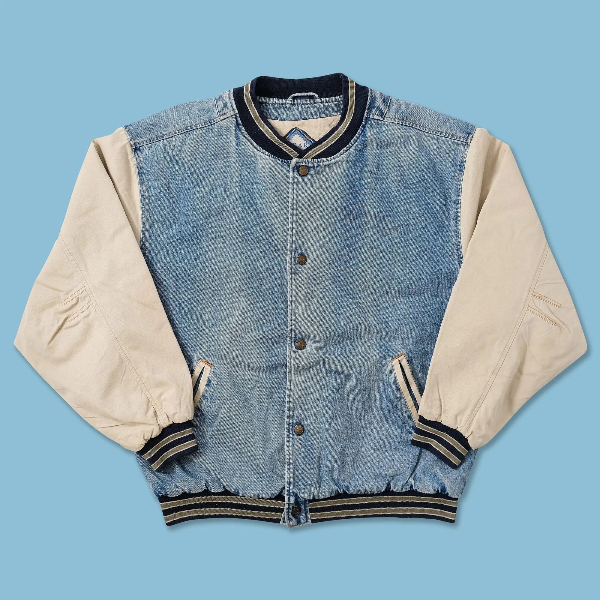 Vintage Dr. Pepper Denim Varsity Jacket USA Jackets