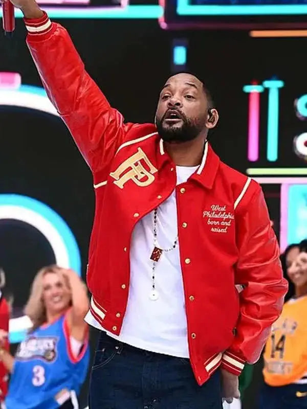 Will Smith Summertime Ball Red Varsity Jacket USA Jackets