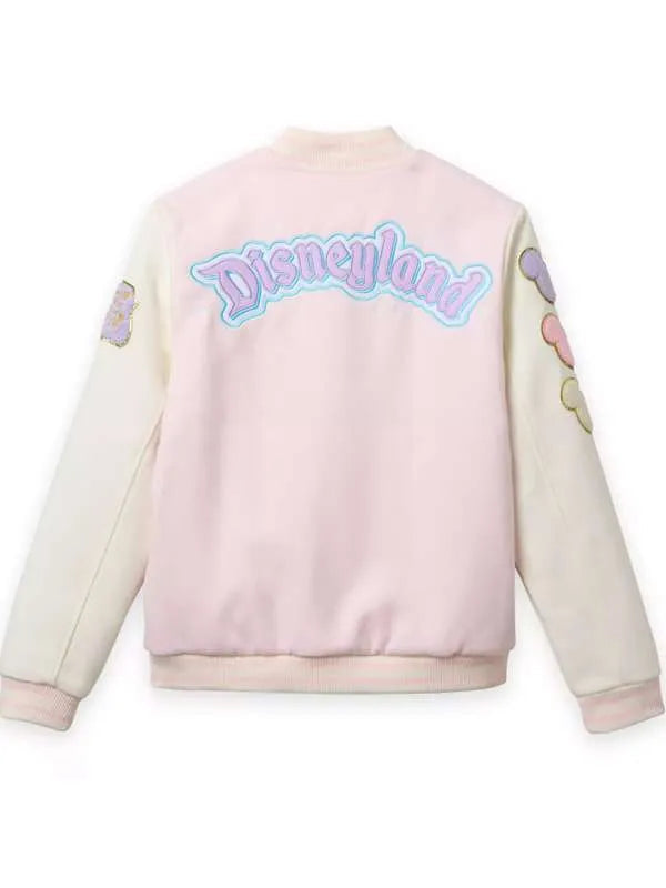 Women Disneyland Pink Varsity Jacket USA Jackets