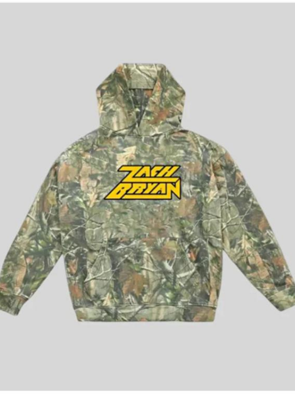 Zach Bryan Camo Hoodie USA Jackets