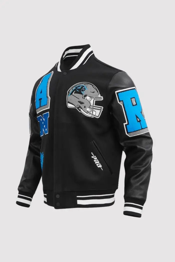 Carolina Panthers Mashup Varsity Jacket USA Jackets