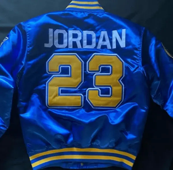 Michael Jordan Laney High School Satin Varsity Jacket USA Jackets
