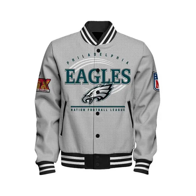 Philadelphia Eagles Super Bowl LIX Glory Varsity Jacket USA Jackets