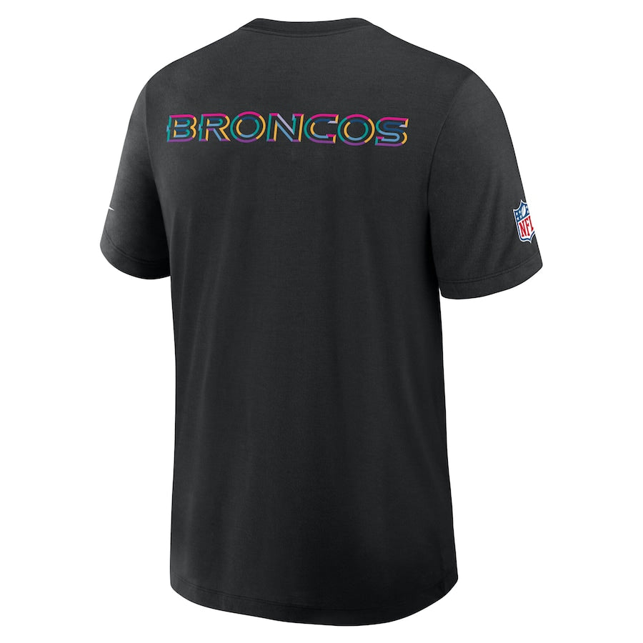 Denver Broncos Nike Black 2025 NFL Crucial Catch Tri-Blend Dri-FIT T-Shirt NYC Jackets