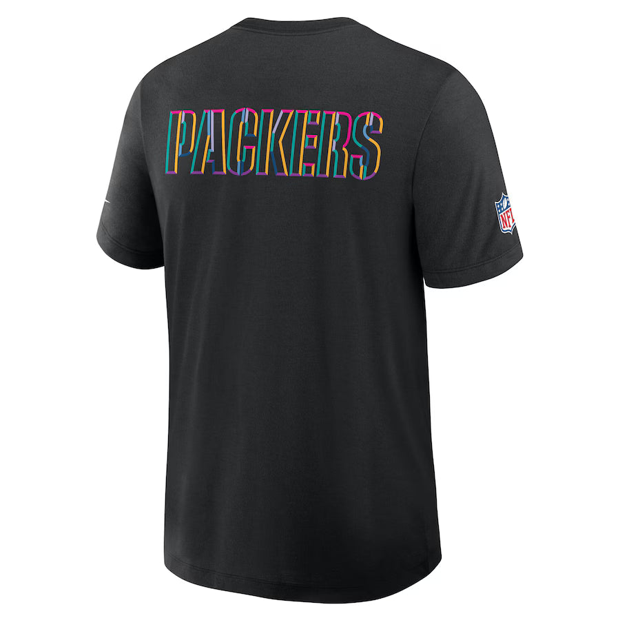 Green Bay Packers Nike Black 2025 NFL Crucial Catch Tri-Blend Dri-FIT T-Shirt NYC Jackets