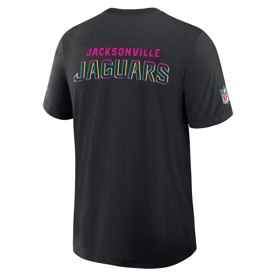 Jacksonville Jaguars Nike Black 2025 NFL Crucial Catch Tri-Blend Dri-FIT T-Shirt NYC Jackets