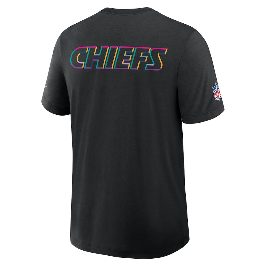 Kansas City Chiefs Nike Black 2025 NFL Crucial Catch Tri-Blend Dri-FIT T-Shirt NYC Jackets