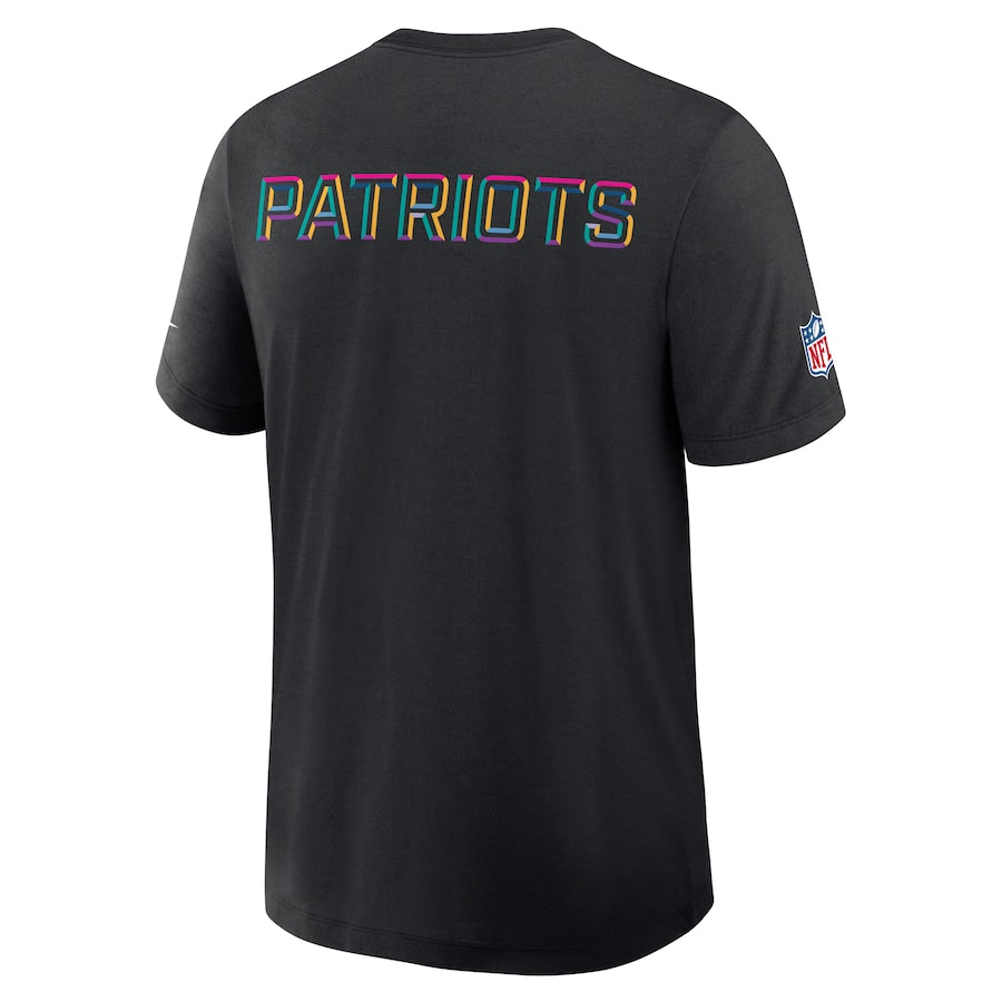 New England Patriots Nike Black 2025 NFL Crucial Catch Tri-Blend Dri-FIT T-Shirt NYC Jackets